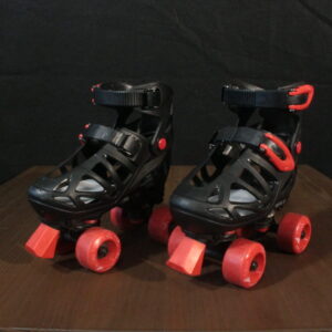 Roller Derby Trac Star Adjustable Roller Skates, Red & Black