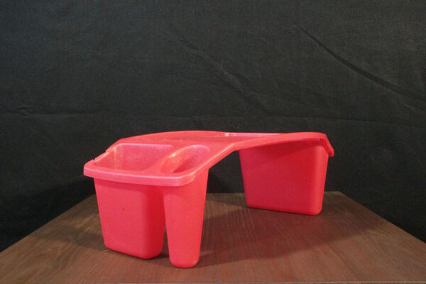 (Chipped Corner) Creatology Sparkly Plastic Lap Tray Table with Side Pockets & Cup Holder - Image 3