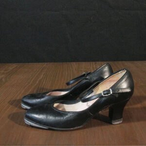 Capezio Adult 2.5" Heel Character Shoe, Black Leather
