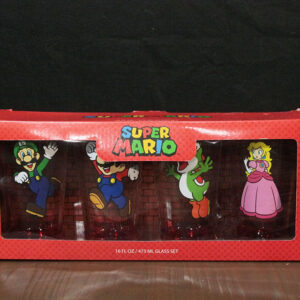 GameStop EXCLUSIVE Super Mario Collectible Pint Glass Set, 16 fl oz Each