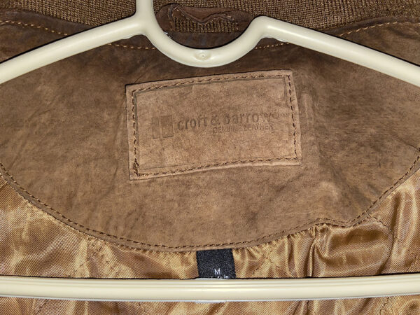 Croft & Barrow Genuine Leather Suede Bomber Jacket - Image 3