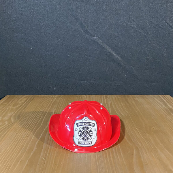 Plastic Firefighter Hat - Red - Image 2
