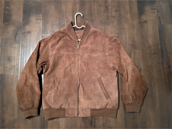 Croft & Barrow Genuine Leather Suede Bomber Jacket - Image 2